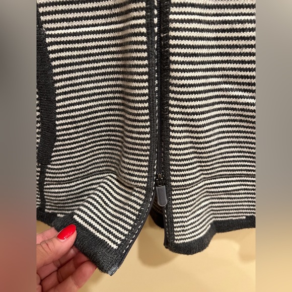 Eddie Bauer double zip gray cardigan S - Picture 2 of 11